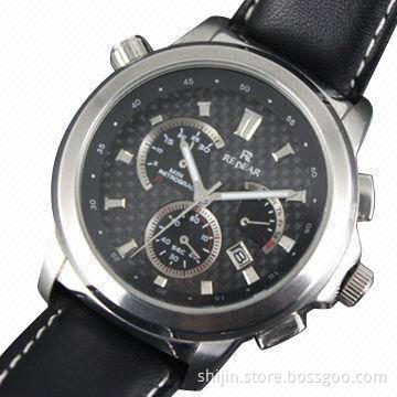 Hot-selling classical men's stainless steel watch with Japanese quartz movement, OEM is welcome